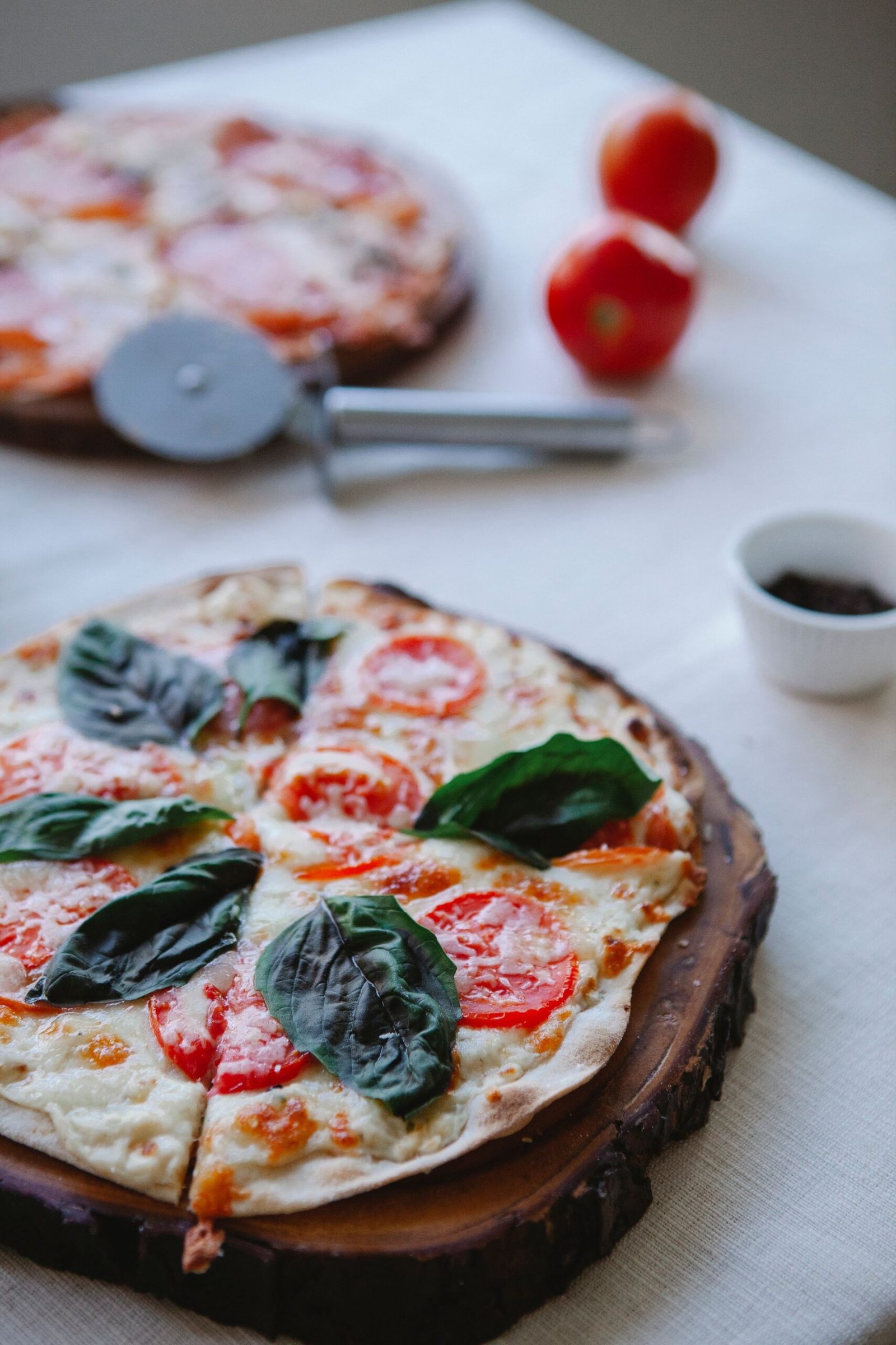 Close Up of Pizza on Table