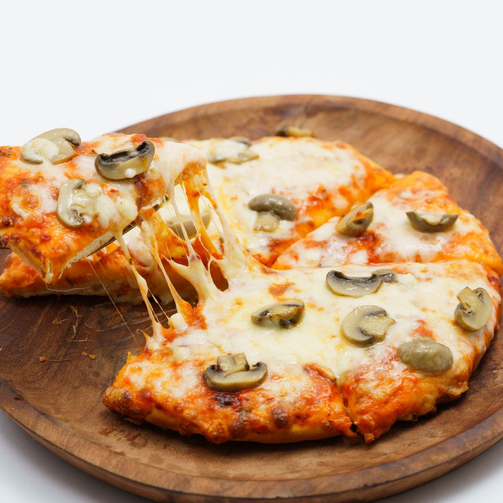 Delicious Cheesy Mushroom Pizza Slices