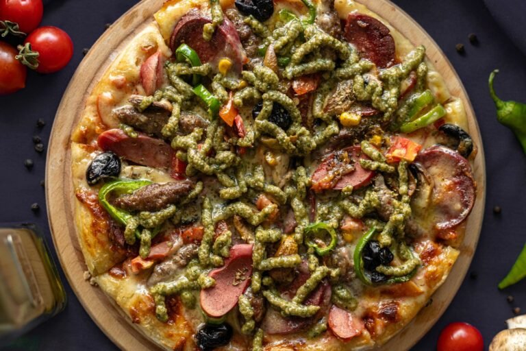 Top View of Pizza