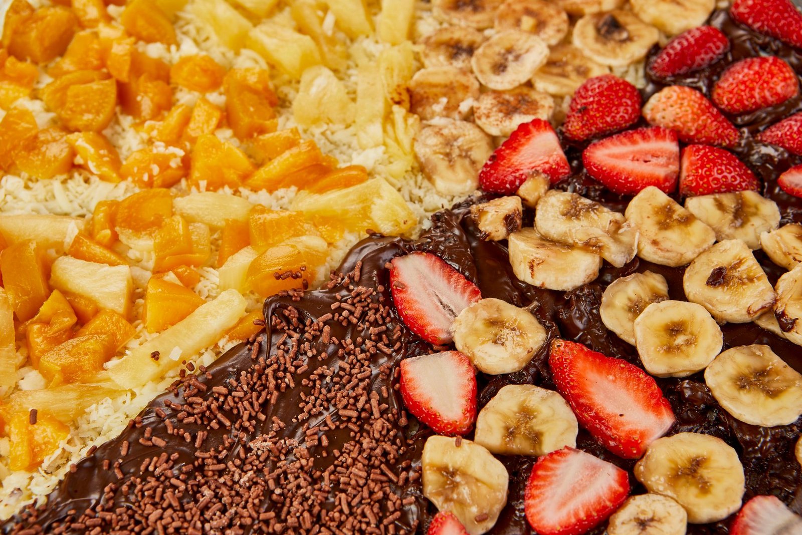 Sweet Pizza Pieces with Fruits