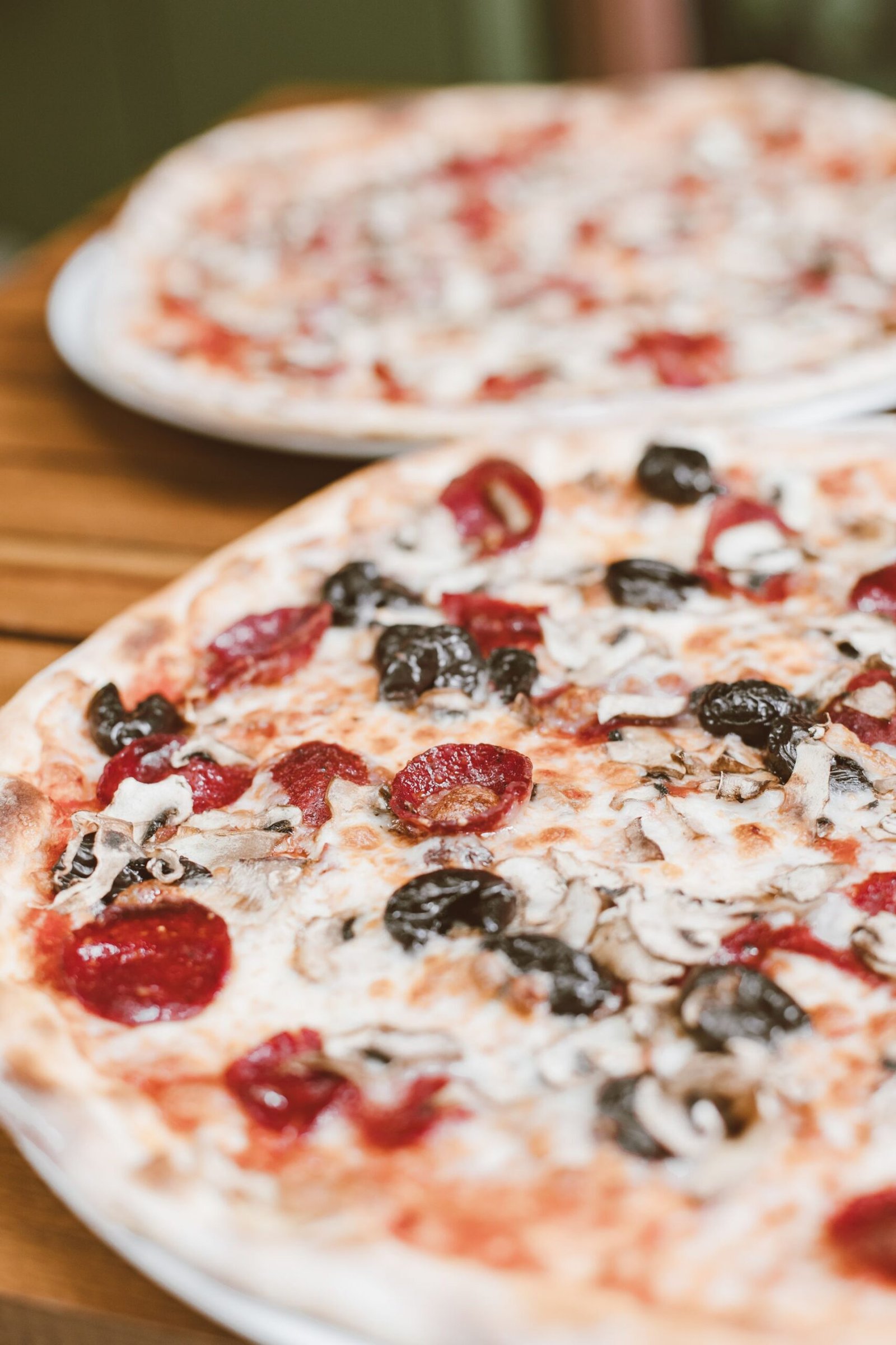 Filtered Image of Two Pizzas