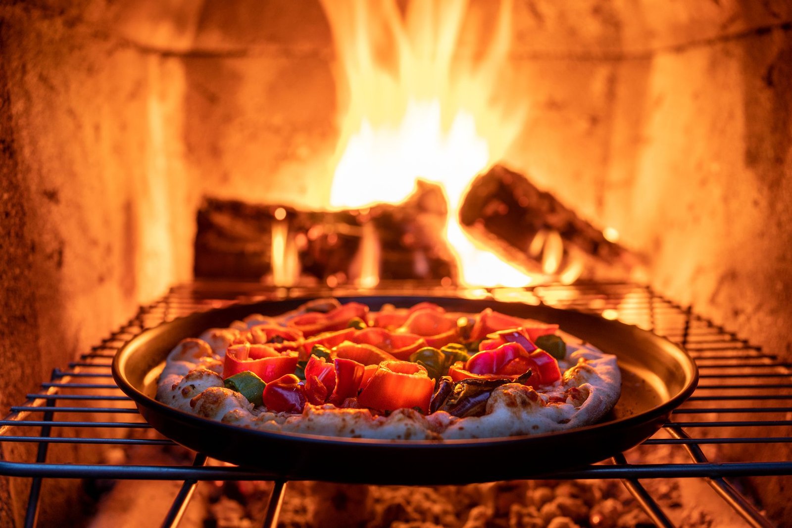 Pizza in a Wood Fired Oven