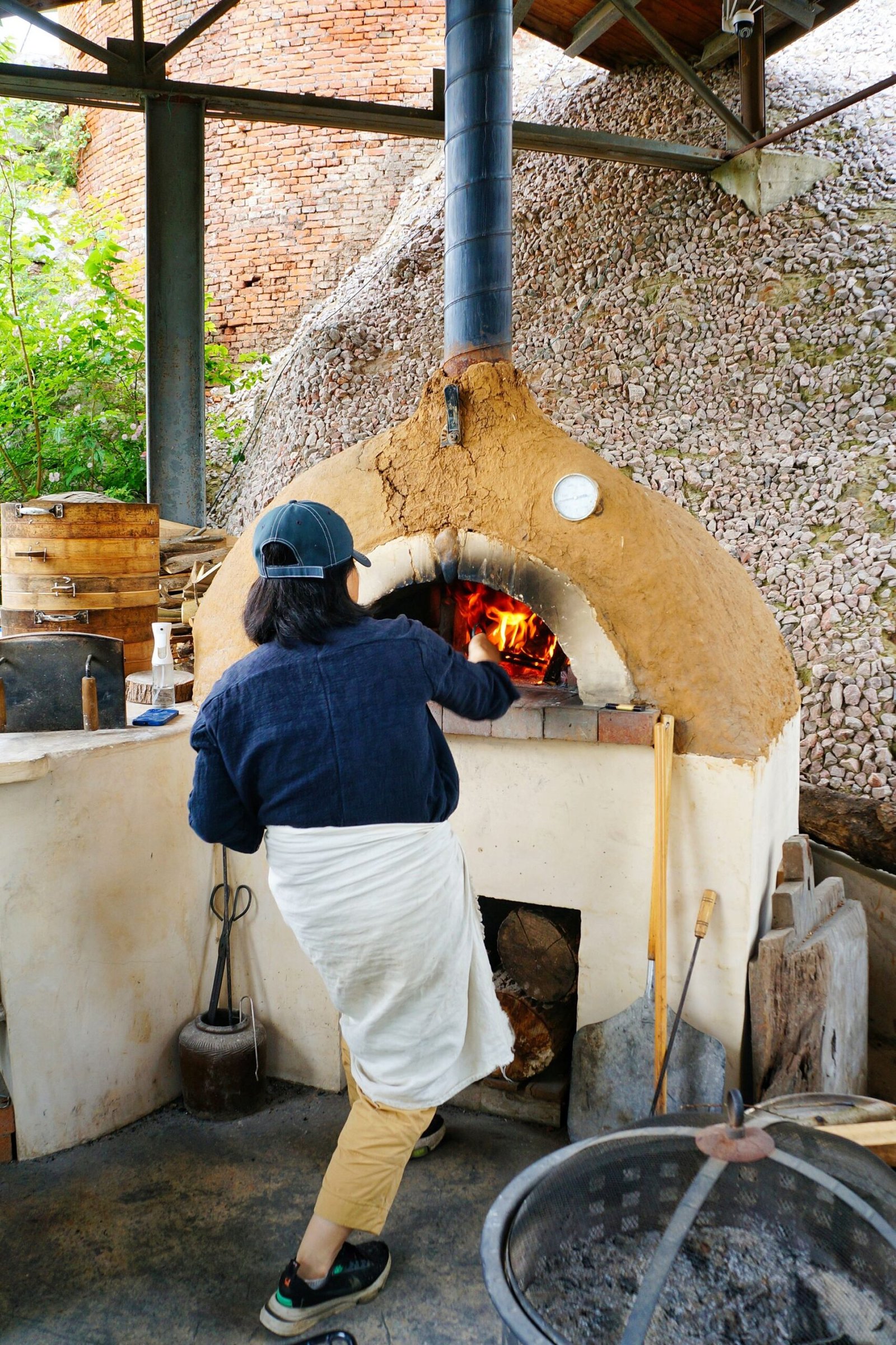 Artisan Baking in Traditional Wood-Fired Oven