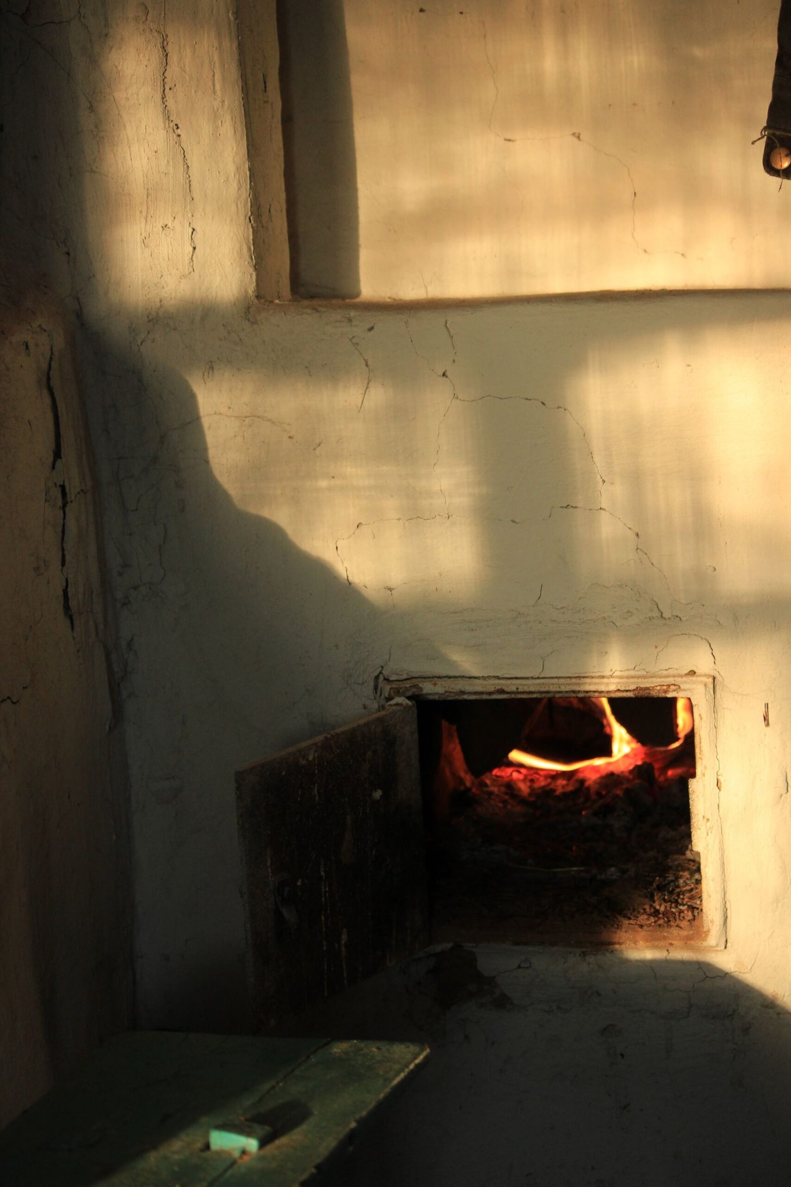 Traditional Brick Oven with Warm Glow Inside