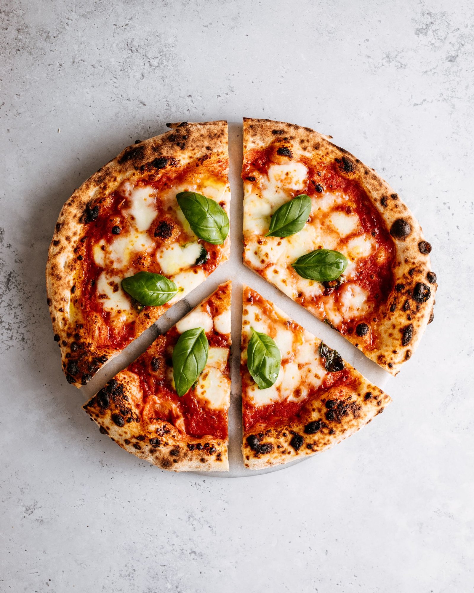 Cut Margherita Pizza 