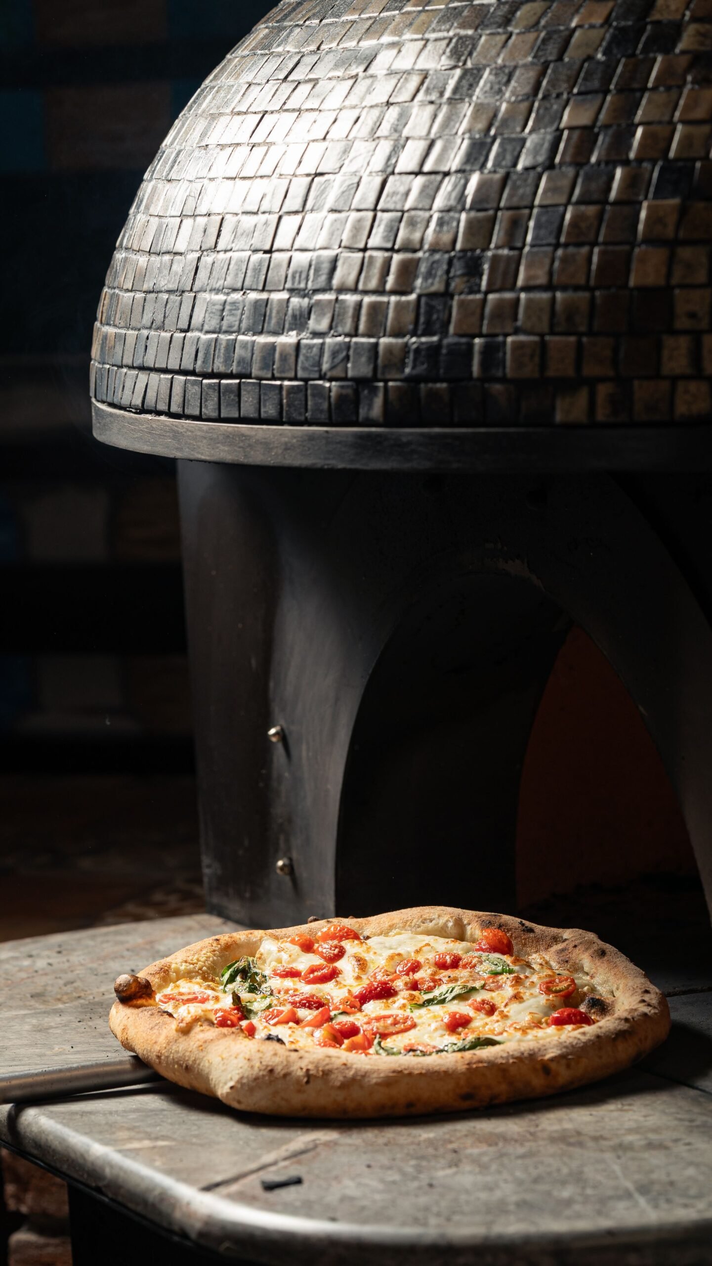 Freshly Baked Pizza by Rustic Brick Oven