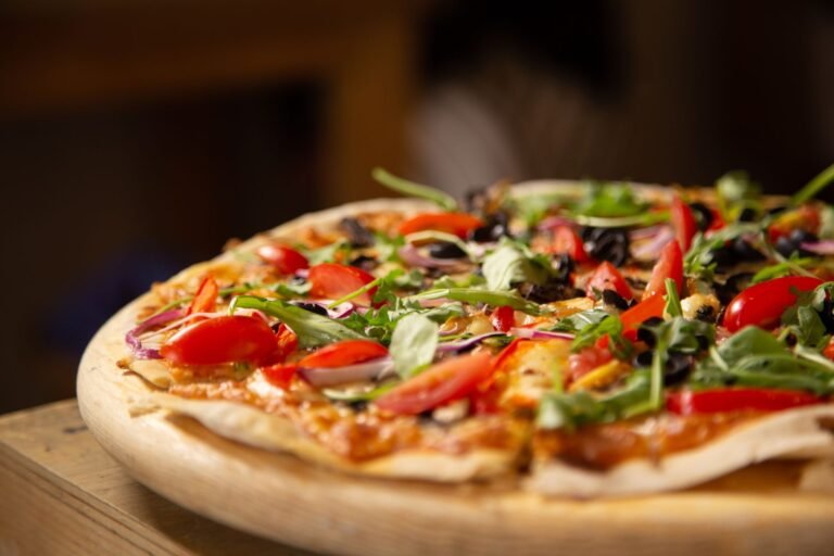 Delicious Freshly Baked Vegetable Pizza