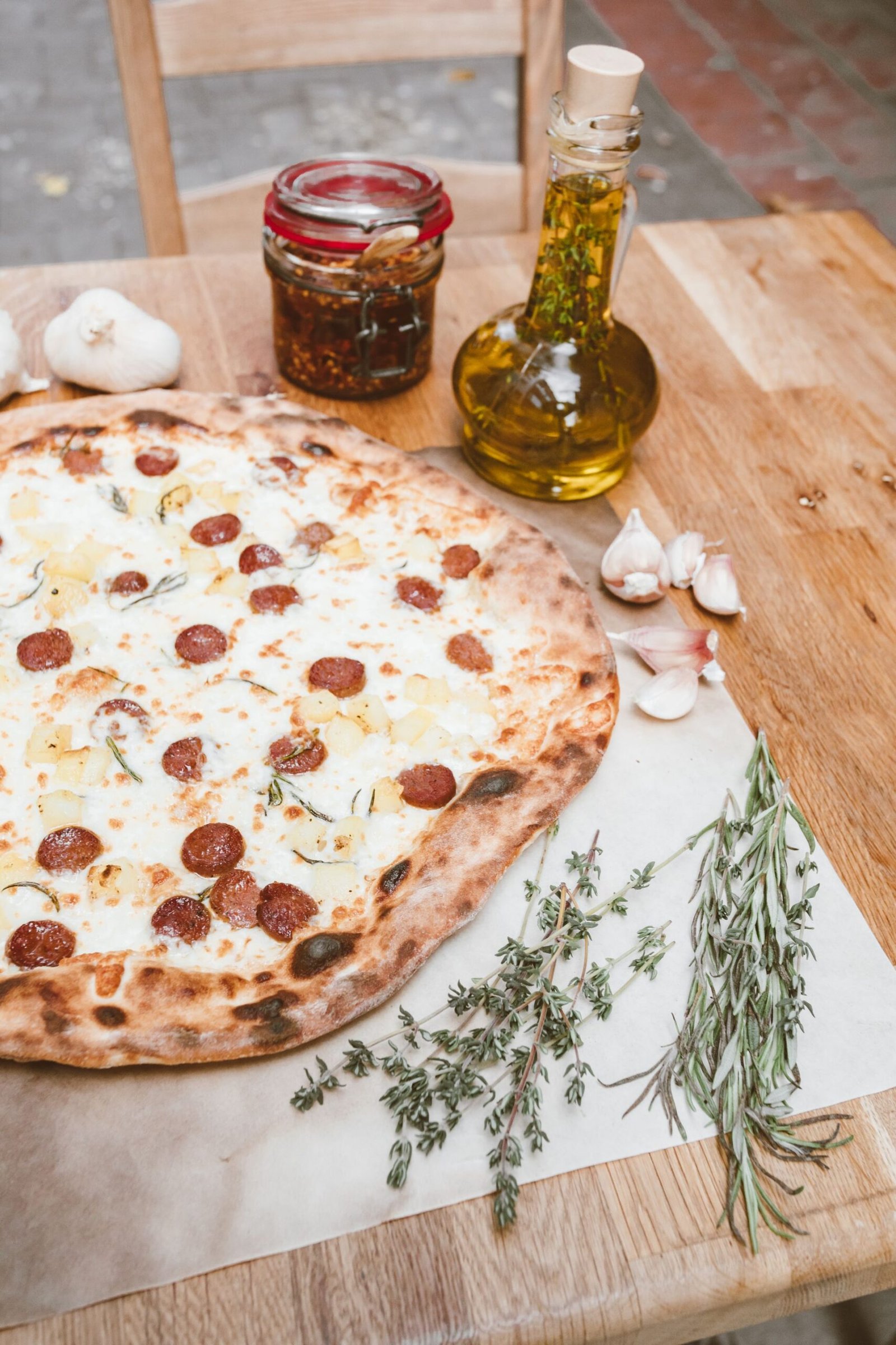 Pizza with Pepperoni Toppings